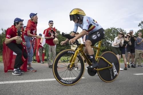 Mondiali, Ganna va forte ma Evenepoel è imbattibile nella cronometro: Affini terzo