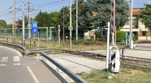 Il passaggio a livello di via Friburgo (Padova)