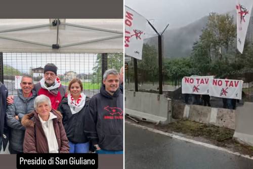 Salis incontra i No Tav che sradicano la recinzione e occupano i terreni espropriati