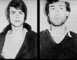 Le foto segnaletiche di Wolfgang Abel (sinistra) e Marco Furlan (destra)