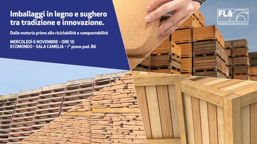 Assoimballaggi, il valore del legno per l'ambiente a Ecomondo