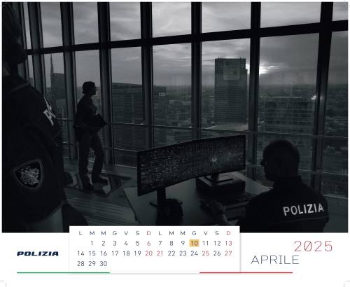 Presentato il calendario della polizia 2025