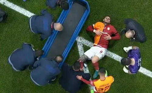 Icardi choc, stagione finita: rottura del crociato anteriore