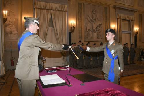 Accademia militare, il giuramento degli ufficiali 204° corso "Volontà"S