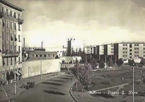 Corvetto (Milano), via Barzoni. Foto d'epoca