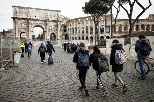 Scolaresca a Roma, immagine di repertorio