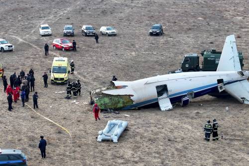 L'aereo schiantato in Kakakistan