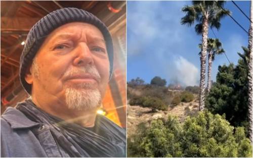 Vasco Rossi a Los Angeles, paura per un incendio vicino alla sua casa