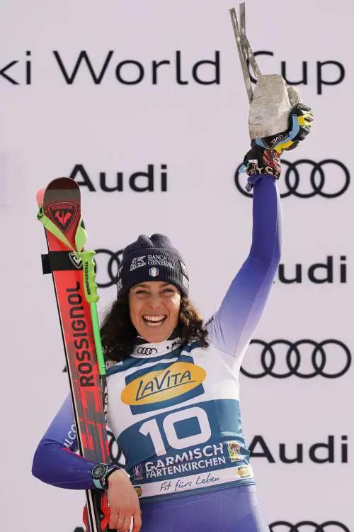 Vinatzer secondo nello slalom di Kitzbühel, Brignone terza nel SuperG di Garmisch