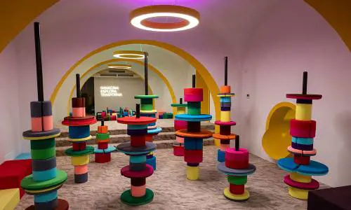 Una delle stanze di Playlab, la nuova zona dedicata i bambini al Museo della Scienza e della Tecnologia Leonardo da Vinci