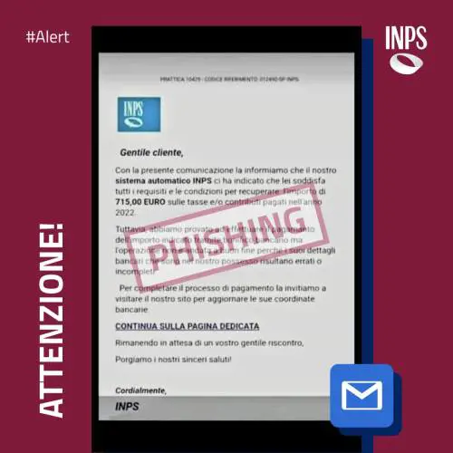 "Non aprite questa mail". Cosa nasconde il messaggio dell'Inps