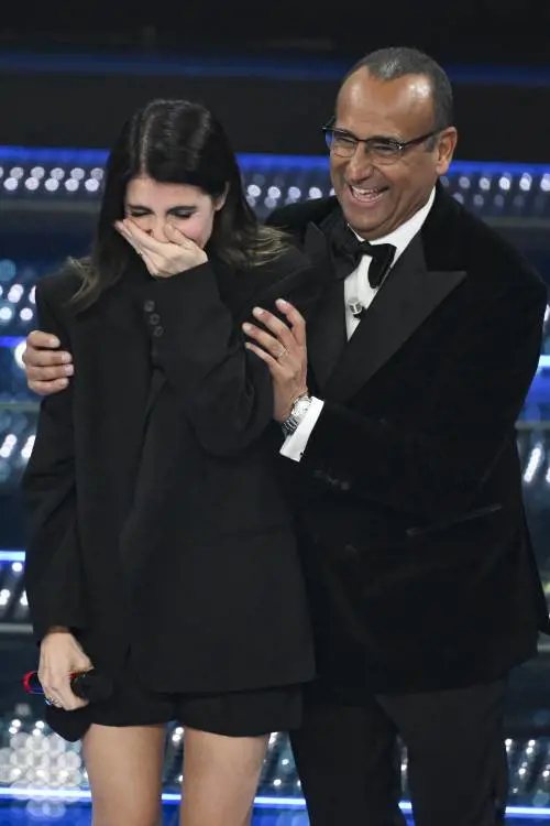 Giorgia e Carlo Conti