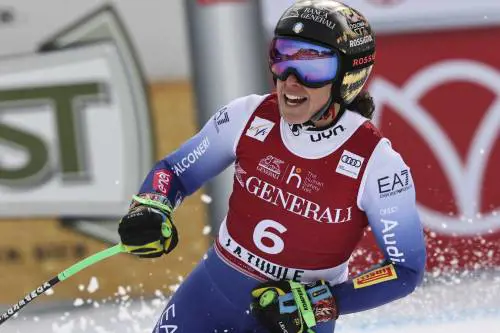 SuperG, vince una strepitosa Brignone. Doppietta azzurra, Goggia seconda a un centesimo