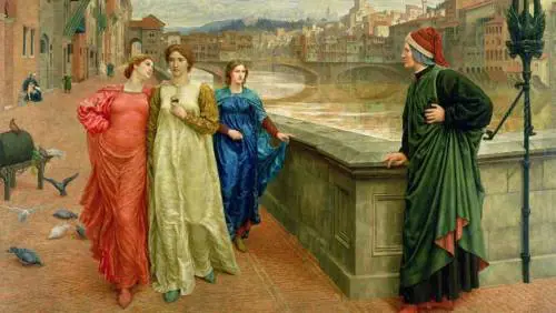"Dante e Beatrice", di Henry Holiday (Wikipedia)