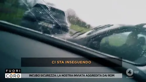 Minacce, botte e inseguimenti: troupe di Fuori dal Coro aggredita dai rom