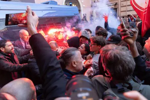 Gli scontri a Roma per il Dl Sicurezza