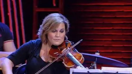 Valentina Del Re durante la trasmissione "Propaganda Live"
