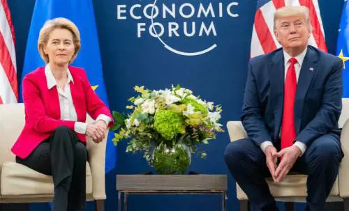 Dazi, possibile incontro Trump-von der Leyen dopo i funerali del Papa