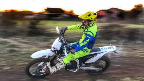 Il giorvane Filippo Morello durante una gara. Foto Facebook