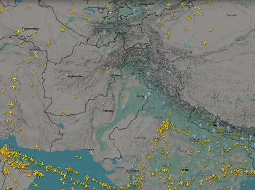 Il blocco dei voli civili tra India e Pakistan | La mappa