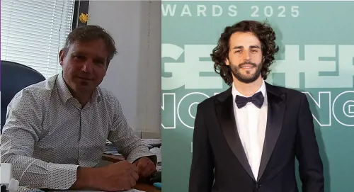 A sinistra Giorgio Bartolucci (foto social) zio del campione olimpionico Gianmarco Tamberi (destra)