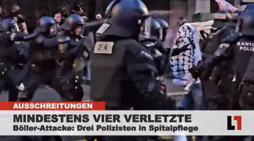 Eurovision, pro Pal creano il caos a Basilea: 3 poliziotti feriti