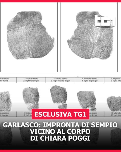 Delitto di Garlasco, l'esclusiva del Tg1: l'impronta di Sempio vicino al corpo di Chiara Poggi