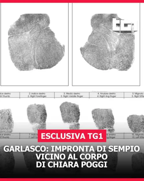 Delitto di Garlasco, l'esclusiva del Tg1: l'impronta di Sempio vicino al corpo di Chiara Poggi