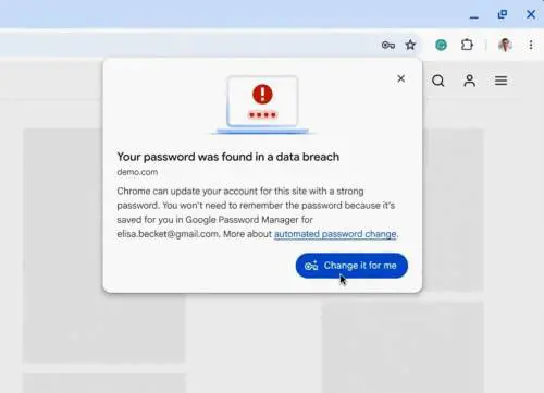 Google aggiorna Chrome: ora cambia da solo le password