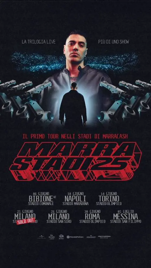 La sfida di Marracash: un tour kolossal negli stadi