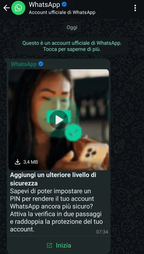 "Imposta il pin di sei cifre". Cosa vuol dire questo messaggio su WhatsApp