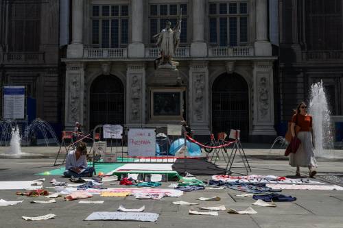 Il corteo pro-Palestina alla vigilia del referendum