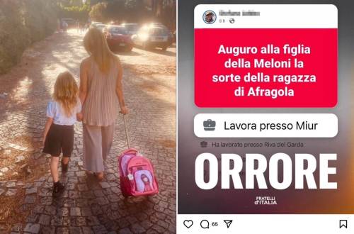 Il post della vergogna contro la figlia della Meloni Il post della vergogna contro la figlia della Meloni