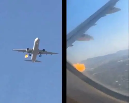 Motore in fiamme, panico in alta quota: cos'è successo al volo dell'American Airlines