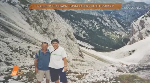 Giuseppe e Marco Poggi in Trentino il 13 agosto 2007 (Screen Quarto Grado)