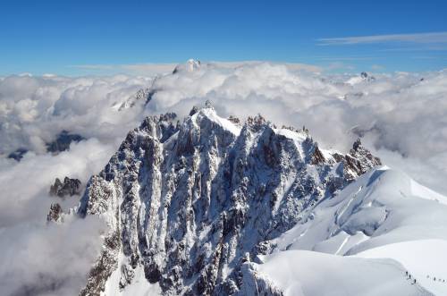 L'ondata di calore non risparmia la cima del Bianco