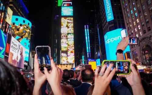 "We feel good together". Italia e Usa insieme a Times Square