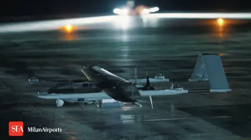 Uno dei droni utilizzati per il test sul trasporto dei farmaci