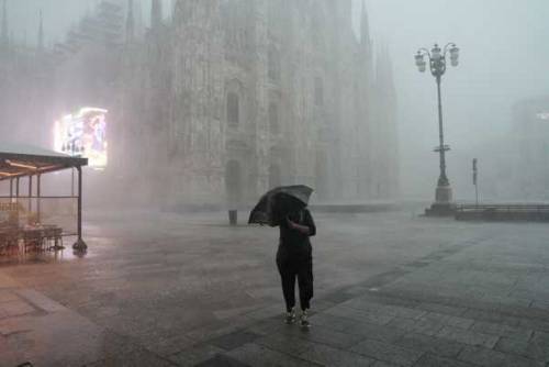 Bomba d’acqua su Milano. Donna muore schiacciata da un albero caduto