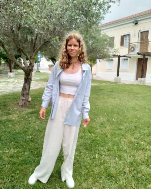 La giovane Mariia Buhaiova nella foto diffusa sui social dal sindaco di Carovigno Massimo Lanzillotti,