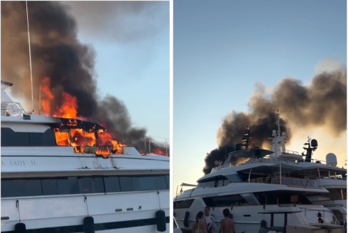 Fiamme nel porto di Saint Tropez: a fuoco il super yacht da 80mila dollari a settimana