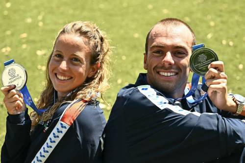 Paltrinieri (col dito rotto) e Taddeucci: nella 5 km bis d'argento che vale oro