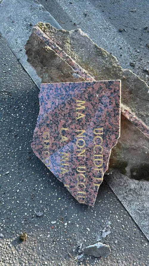 Distrutta la lapide che ricorda Matteotti. Tajani: "Attacco alla memoria"