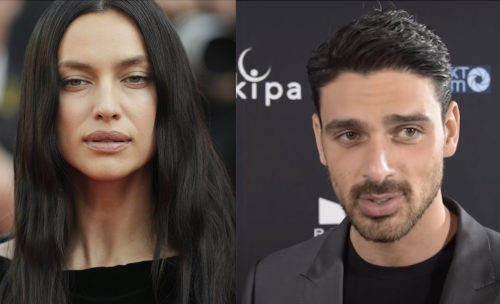 Irina Shayk e Michele Morrone (Foto Lapresse/Wikipedia)