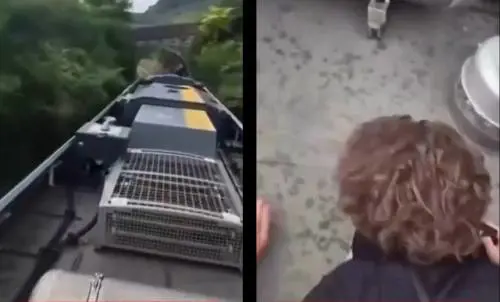 Dilaga il train-surfing: l'ultima follia dei ragazzi appesi al treno in corsa
