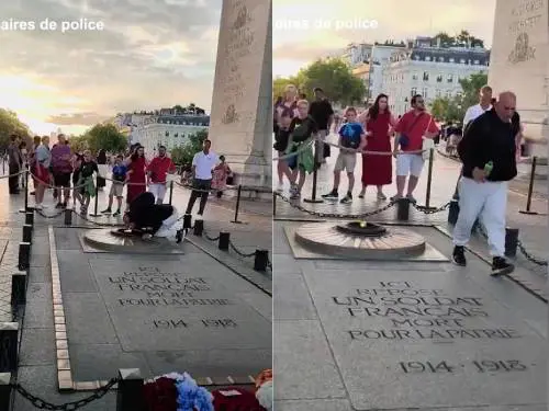 Parigi, si accende una sigaretta dalla fiamma del Milite Ignoto: arrestato