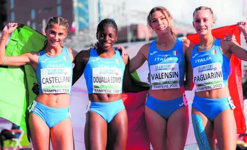 Kelly trascina la 4x100 e la giovine Italia che vince