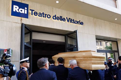 La camera ardente di Pippo Baudo al Teatro delle Vittorie