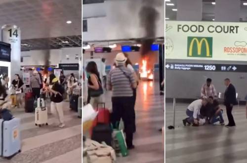 Incendia e prende a martellate un banco check-in a Malpensa: arrestato un uomo del Mali