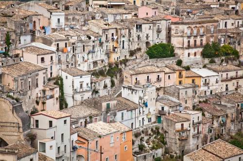 Una veduta del centro storico di Ragusa